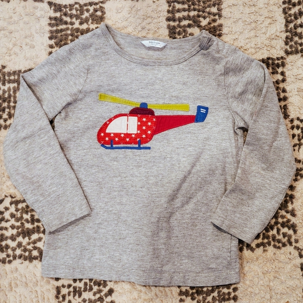 Mini Boden Helicopter Applique Tee